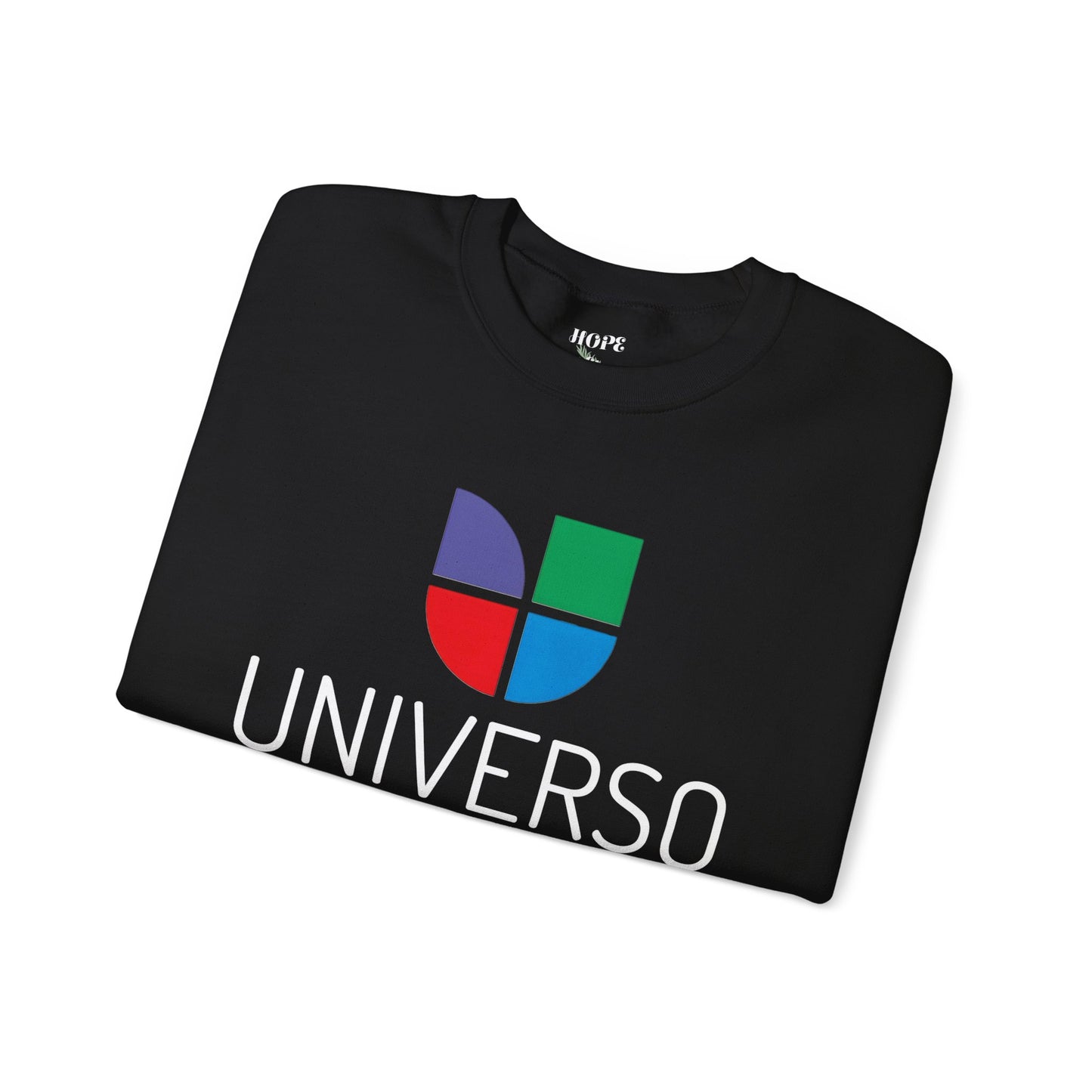 Sudadera unisex de cuello redondo y mezcla pesada de Universo 