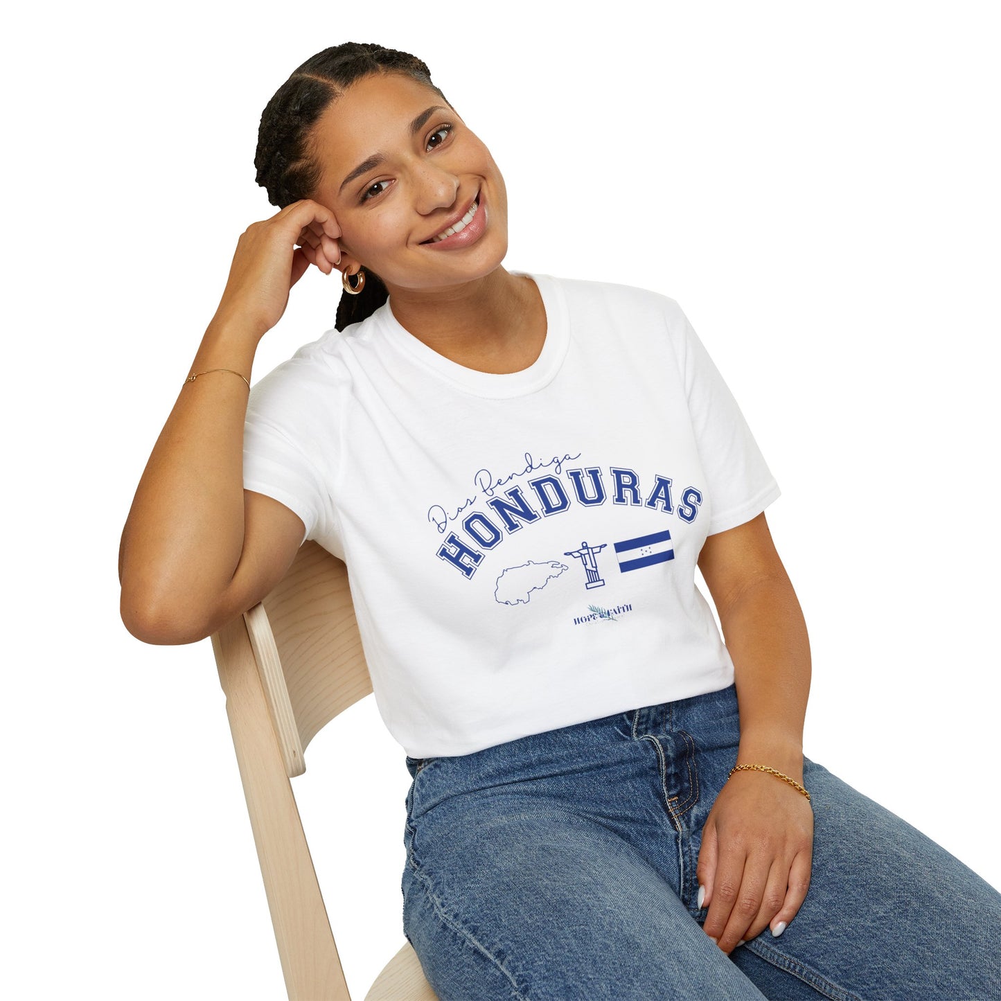 Dios Bendiga Honduras - Unisex Softstyle T-Shirt