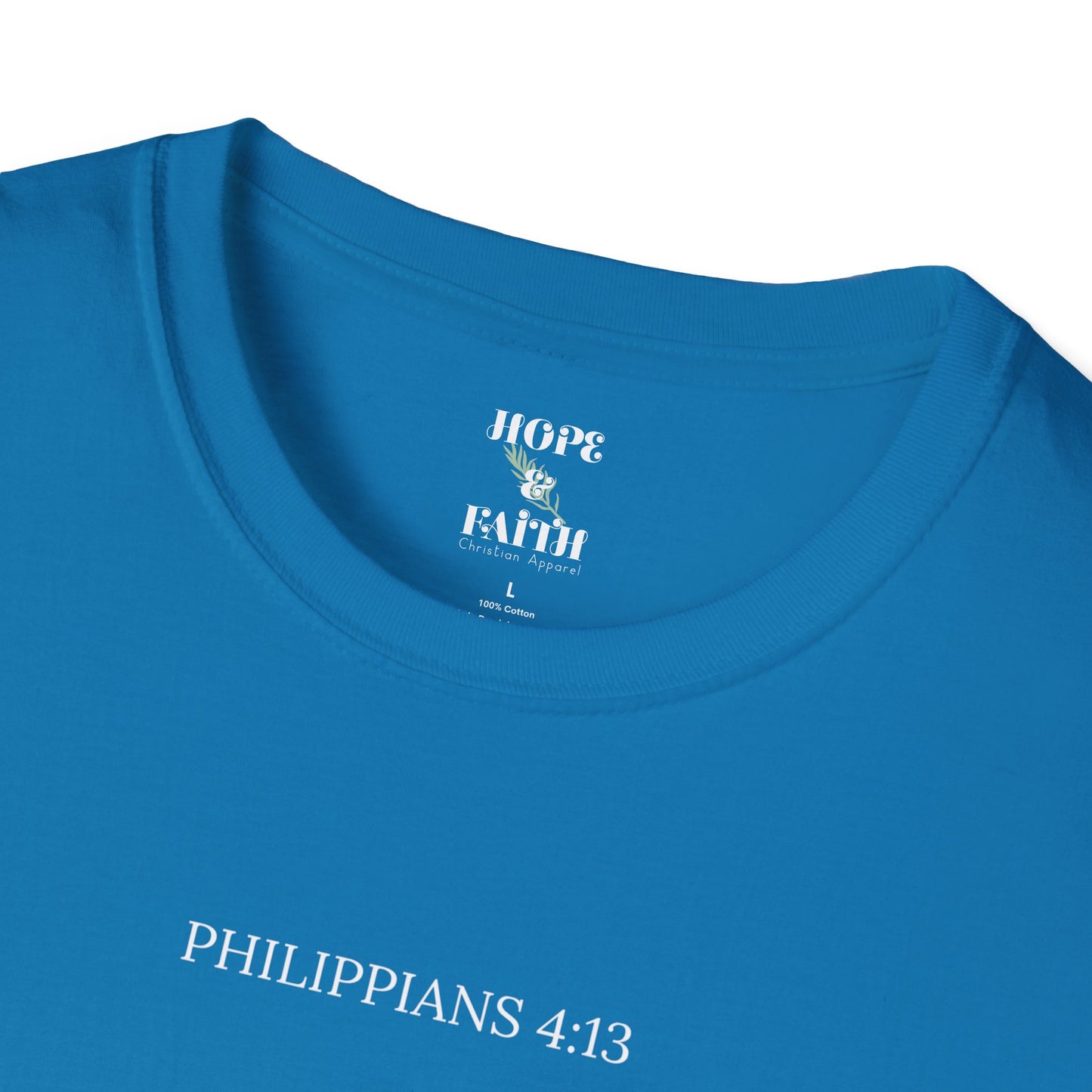 Filipenses 4:13 - Camiseta unisex de estilo suave 