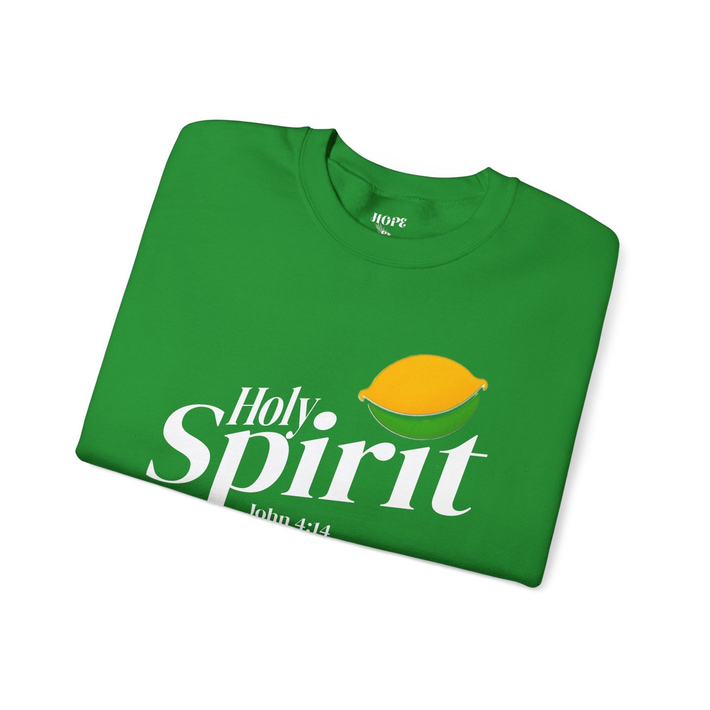 Sudadera unisex de cuello redondo de mezcla pesada Holy Spirit 