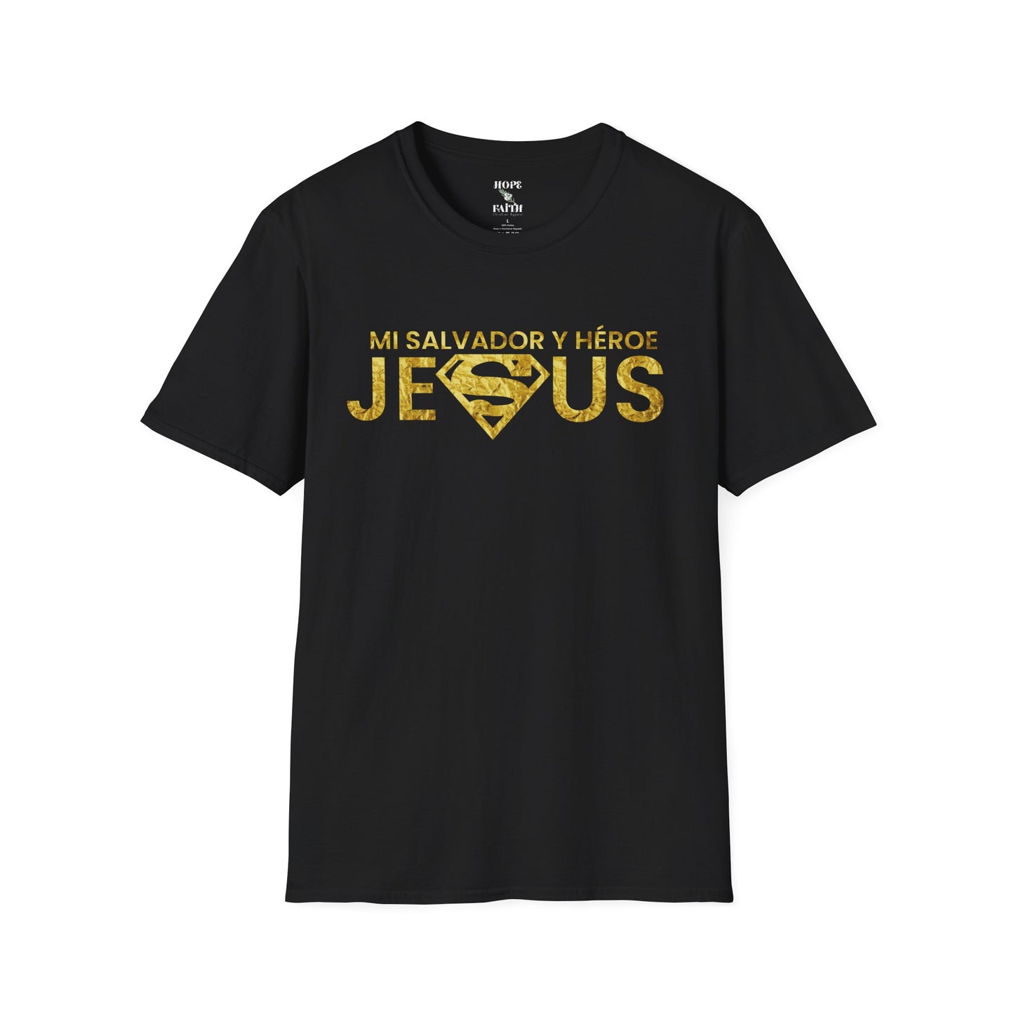 Jesus Salvador y héroe - Unisex Softstyle T-Shirt