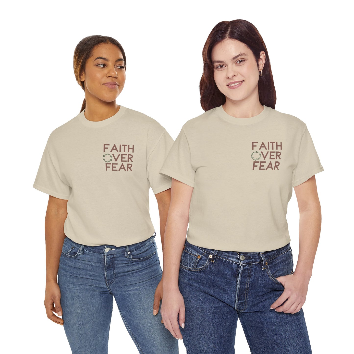 Faith Over Fear - Unisex Heavy Cotton Tee