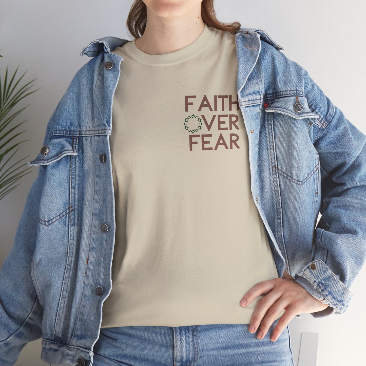 Faith Over Fear - Unisex Heavy Cotton Tee