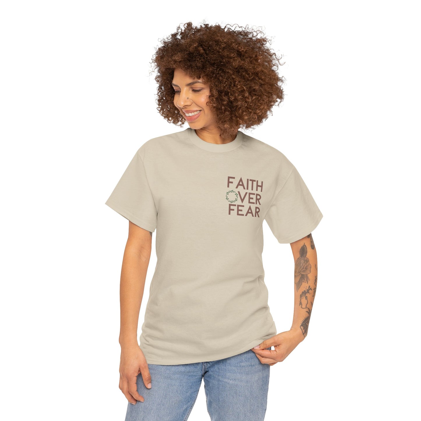 Faith Over Fear - Unisex Heavy Cotton Tee