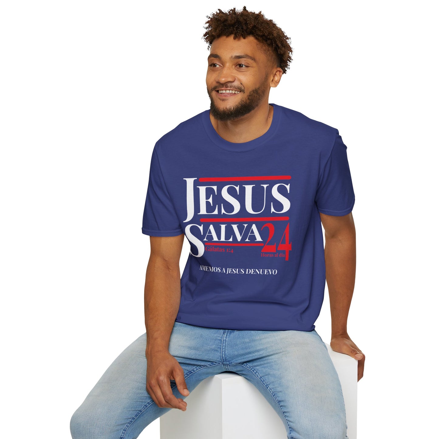 Jesús Salva - Camiseta unisex Softstyle 