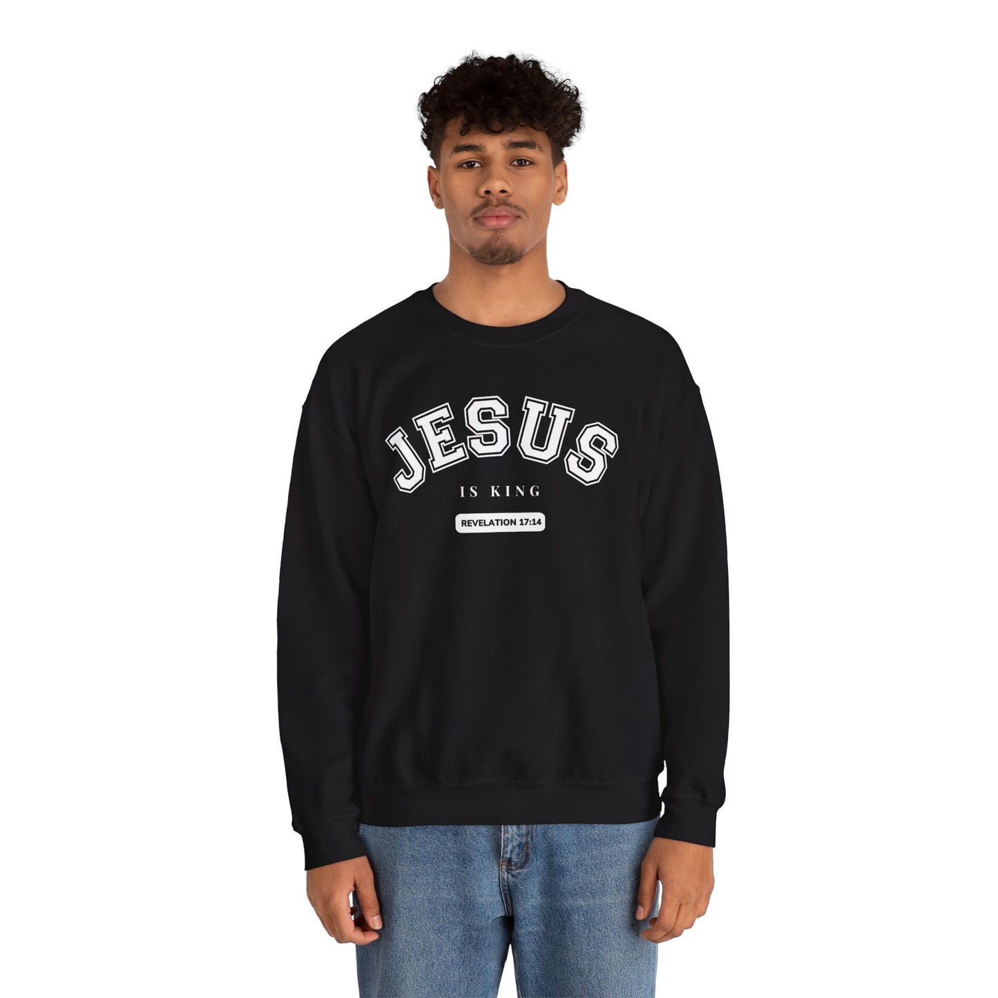 JESUS IS KING -Inspired Unisex Crewneck Sweatshirt | JESUS IS KING | Revelation 3174