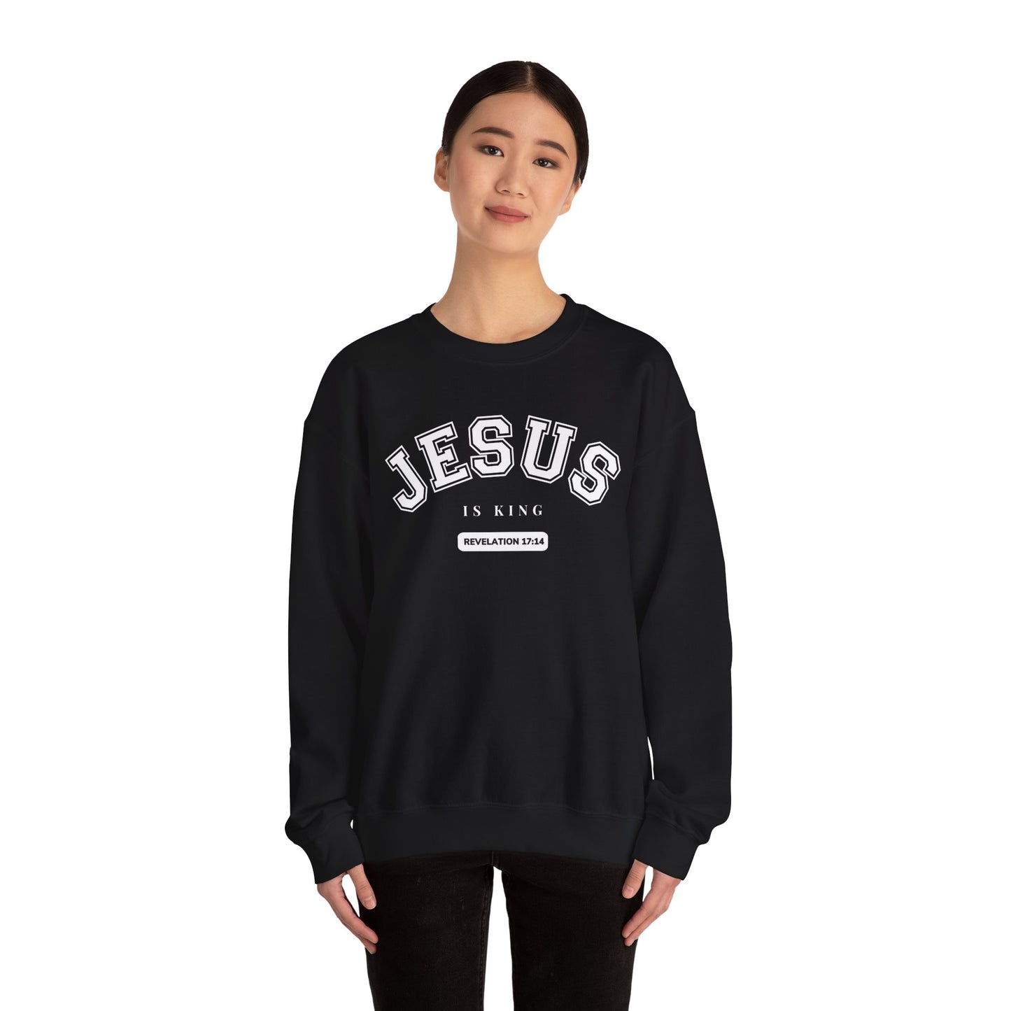 JESUS IS KING -Inspired Unisex Crewneck Sweatshirt | JESUS IS KING | Revelation 3174