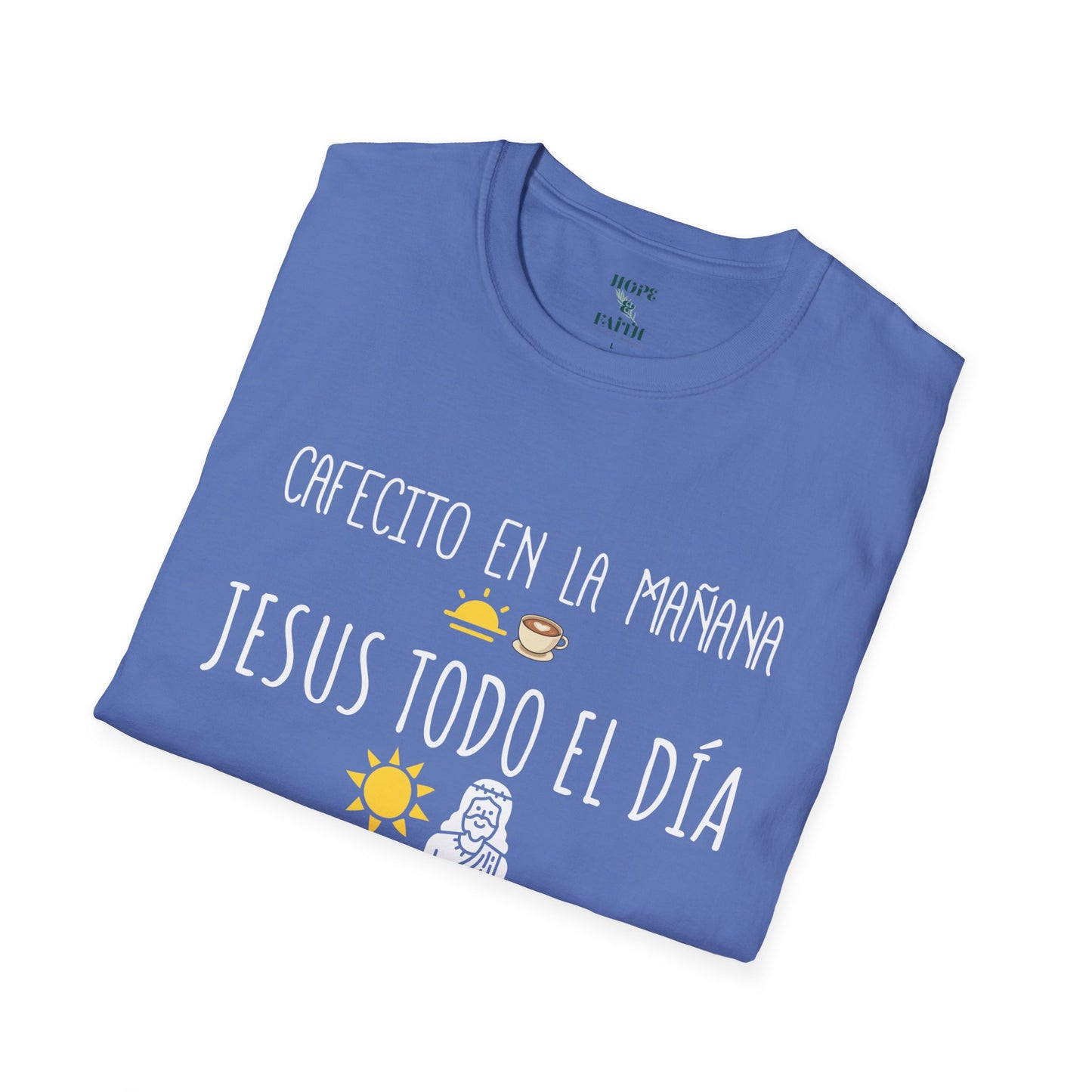 Cafecito y Jesus - Unisex Softstyle T-Shirt