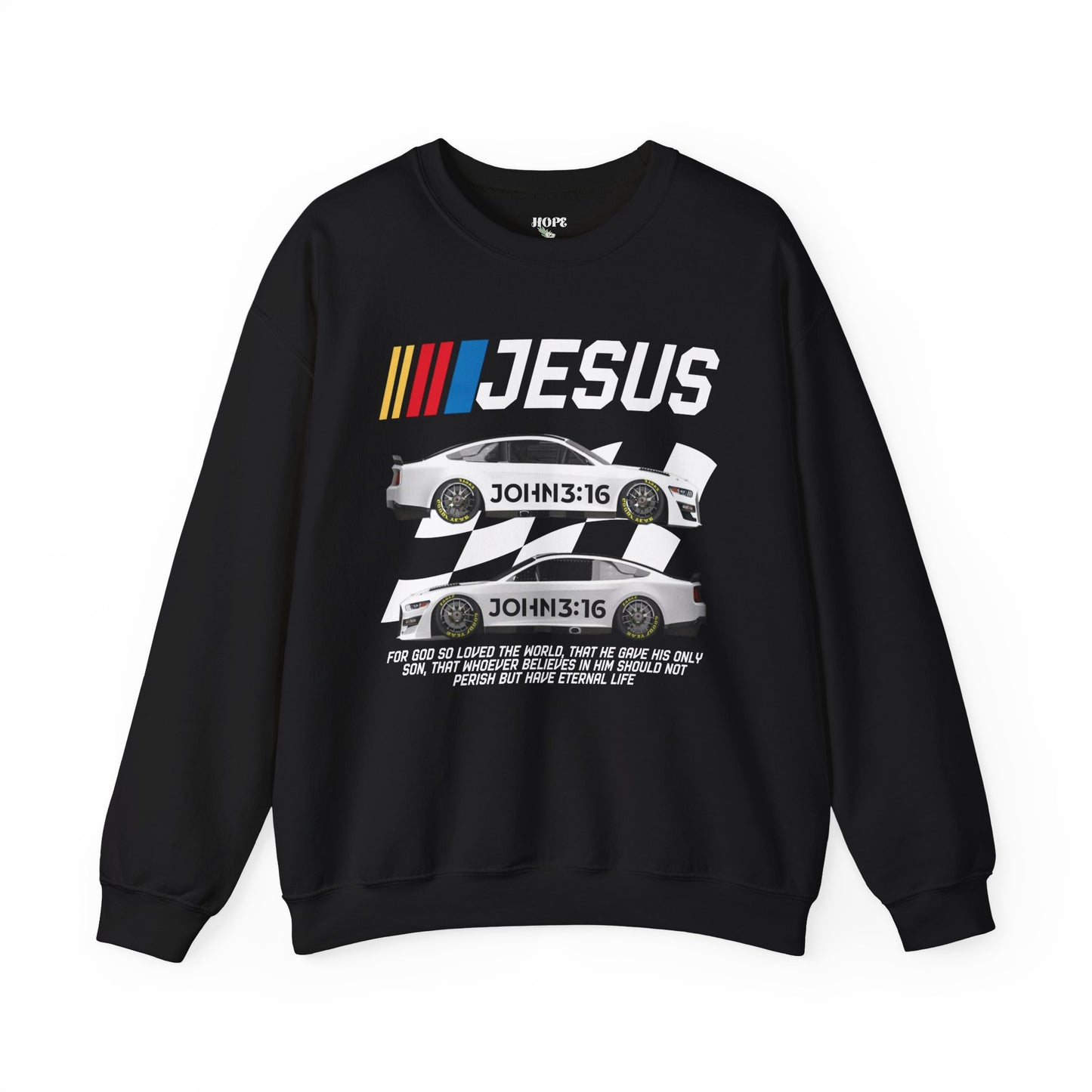 Jesús Juan 3:16 - Sudadera unisex de cuello redondo Heavy Blend™ 