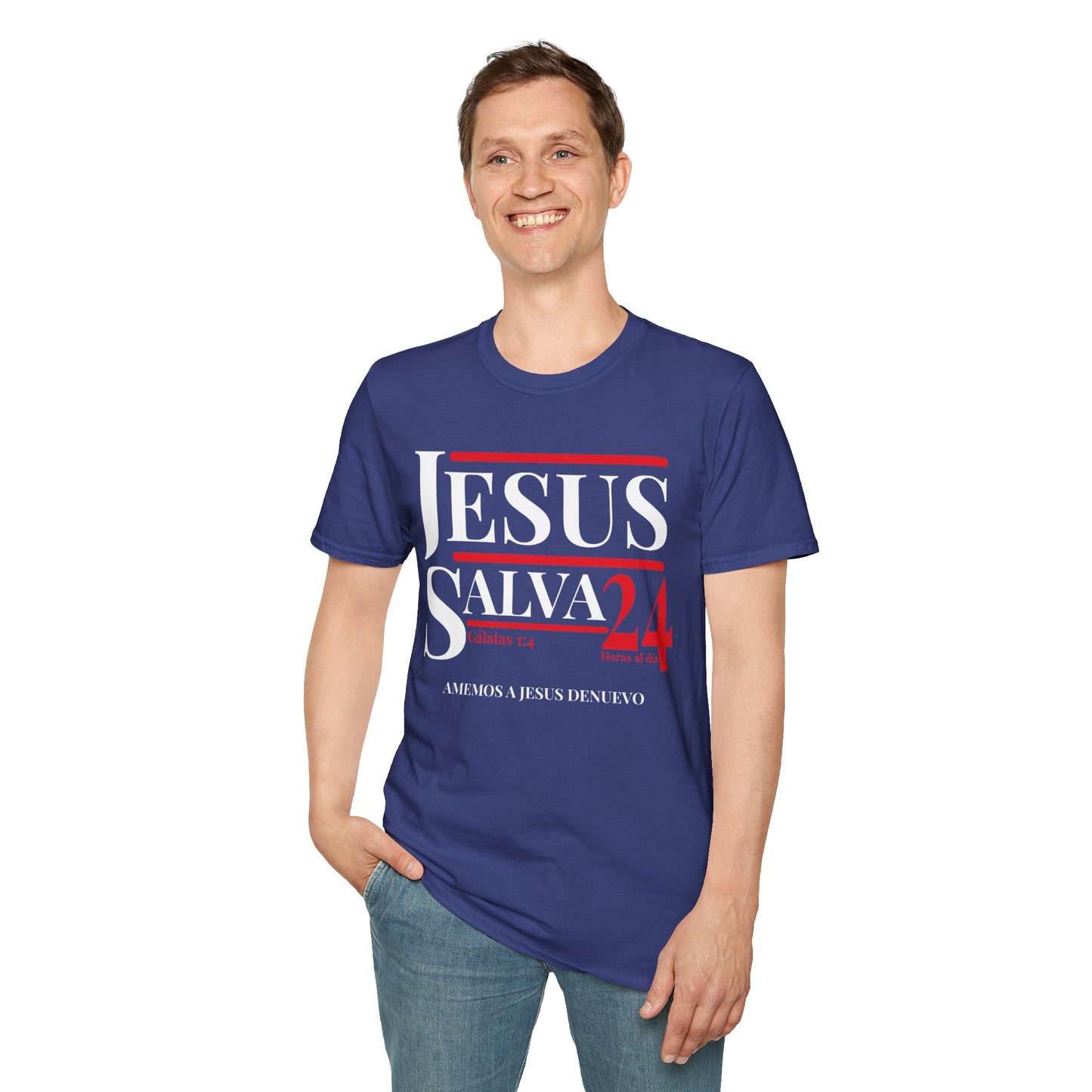 Jesús Salva - Camiseta unisex Softstyle 