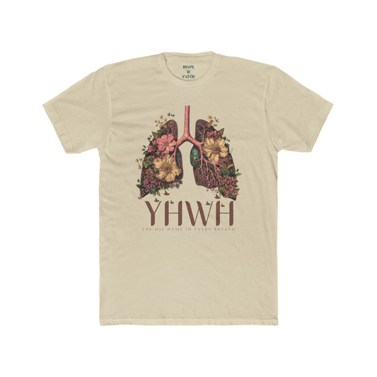 YHWH - Camiseta unisex de algodón con cuello redondo 