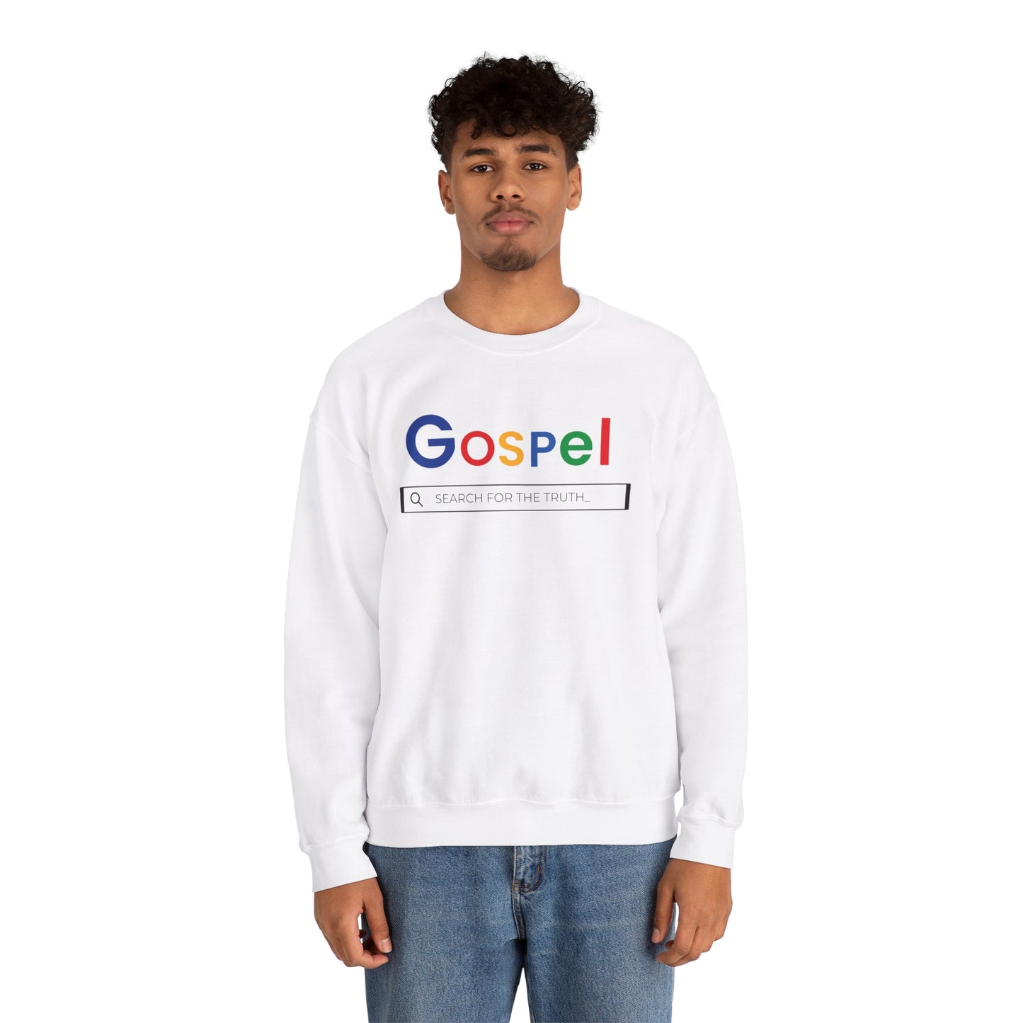 Gospel Search Crewneck Sweatshirt - Unisex Heavy Blend Comfort